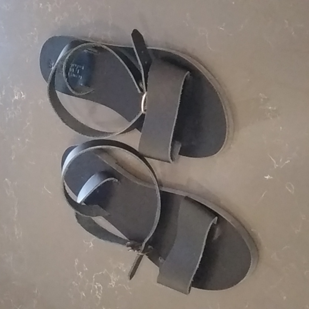 New Black leather sandles by Nikola Sandles